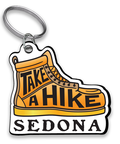 Take A Hike Name Drop Key Chain With Embossed Texture
